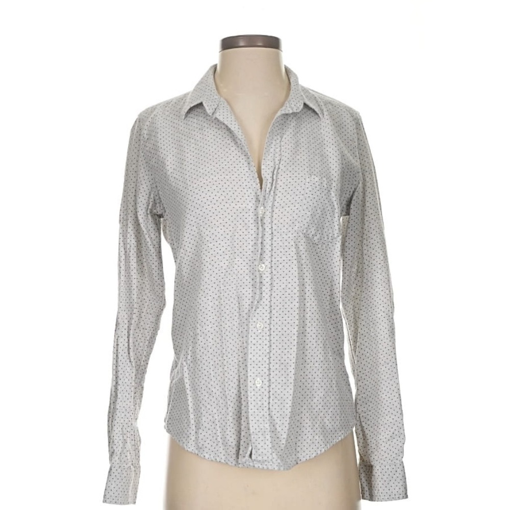 Frank & Eileen sz Small grey polka dot